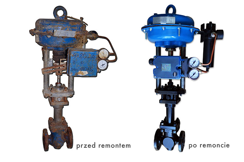 Serwis urządzeń automatyki - przed i po remoncie